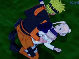 Ino Yamanaka and Naruto Uzumaki have deep sex in a_park at night. - Naruto_Hentai