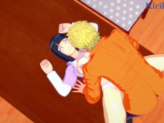 Hinata Hyuga and Naruto Uzumaki have deep_sex in the living room. - Naruto Hentai