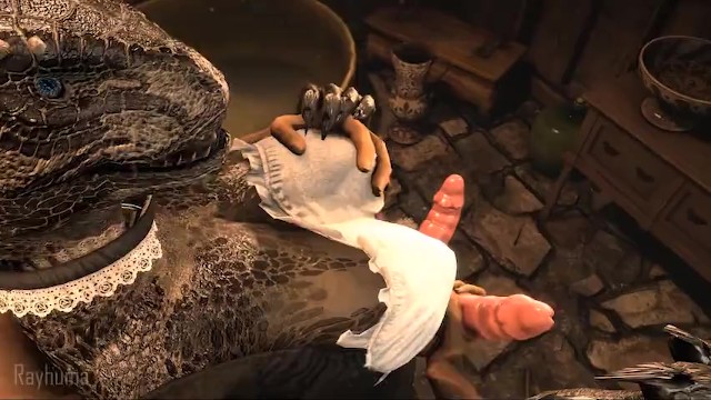 Argonian massing the maid LQ (withsound) 