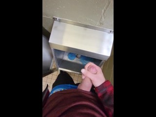 Johnholmesjunior in very_risky mens public vancouver bathroom