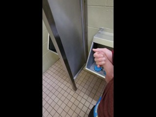 Johnholmesjunior in very risky mens publicvancouver bathroom