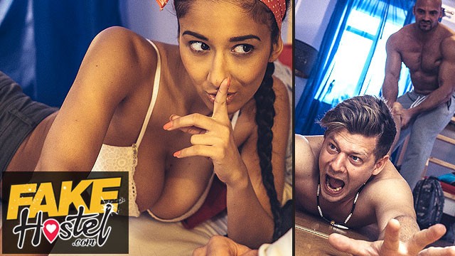 Fake Girlfriend Porn - Fake Hostel - Cheating Girlfriend with Hot Natural Body Fucks a Big Cock  before it all Kicks off - Pornhub.com