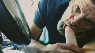 Oral Alpha In Truck Fag Servicing Sweaty Construction
