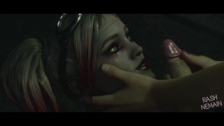 Titjob Rashnemain Created This Harley Quinn Titjob Facial Cumshot 3D Hentai