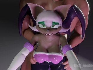 Rogue The Bat Gets Fucked Hard From Behind - Sonic Hentai