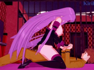 Rider and Shirou Emiya Have Deep Sex inA Secret Room. - Fate/stay NightHentai
