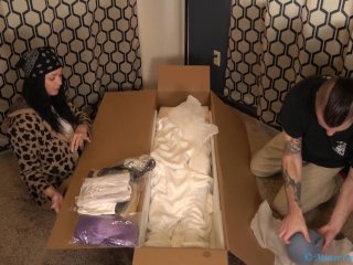 Unboxing and Fucking Our New Blue Elf Real Sex Doll from Sex_Doll Center - MisterCox Productions