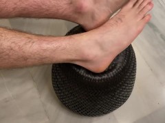 Macrophilia - tied to footstool permanently 