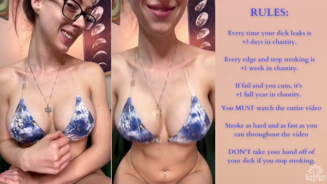 Risky Chastity Challenge Edging Joi Game By Gentle Femdom Goddess Nikki Kit 1161