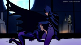 Animation Catwoman Is Fucked Multiple Times By Batman Culminating In A Facial