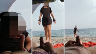 Outside Misscreamy Caught Me Jerking Off On A Public Beach And Helped Me Cum Dick Flash A Girl Caught Me Jerking Off On A Public
