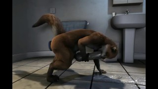 Dildo HD By H0Rs3 Of An Otter With Dildo On His Tail
