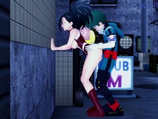 Momo Yaoyorozu and Izuku Midoriya Have Deep Sex in a Back Alley. - My HeroAcademia Hentai