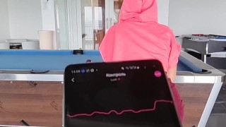 In Public Billiards Remote Lush Control Orgasm