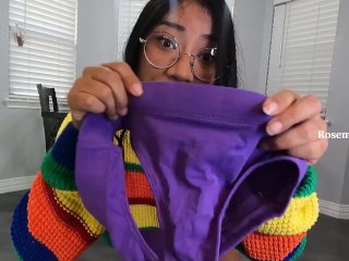 MILF Trys on Colorful High Waist Thongs YoutuberFun