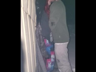 Public teen fuck in_winter ..an pervert old man caught us having_sex