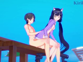 Karyl and Yuuki Have Deep SexOn the Beach. - Princess_Connect! Re:Dive Hentai