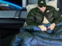 Orbiting Planet Earth Episode 1 - XUMU Giant Coat - Down Jacket Cum Fetish Puffer Humping