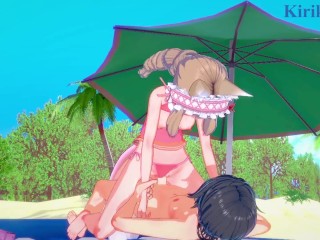 Maho_and Yuuki have deep sex on the_beach. - Princess Connect! Re:Dive Hentai