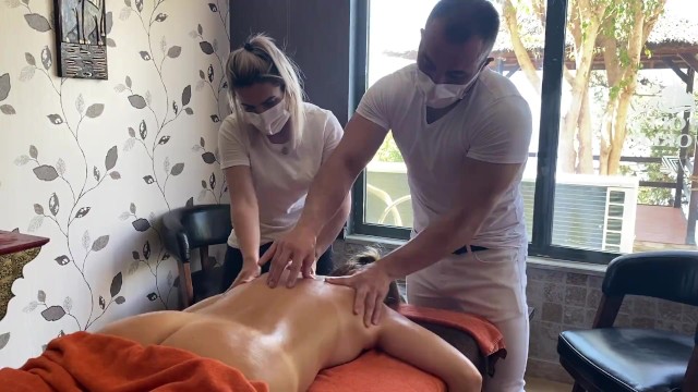 640px x 360px - INTIMATE Massage for a Girl in 4 Hands - Pornhub.com