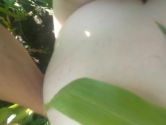 Fucking Girl in The Field-Cum On Ass-Real Public Outdoor Sex