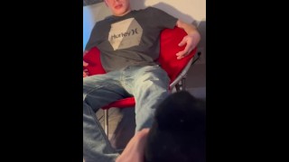 Part One Of Rubbing Straight Jockey's Feet