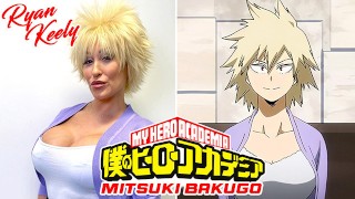 Mother Camsoda's Sexy MILF Ryan Keely Cosplays As Mitsuki Bakugo And Gets Cum On Bush