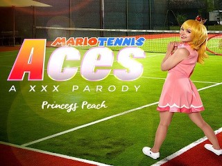 Blonde Teen Lilly Bell as PRINCESS PEACH Wants To Be MARIO TENNIS ACE VR Porn