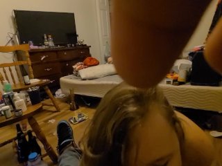 Submissive Girlfriend Begs for_Cock and_Gets a Bottle and_Anal