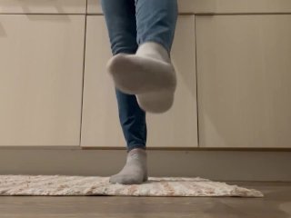 Taking Socks Off Stinky Feet