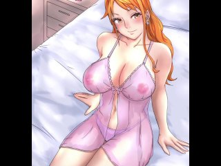 One Piece - Cum Inside Horny Nami Tight Pussy / Titty Fuck / Blowjob