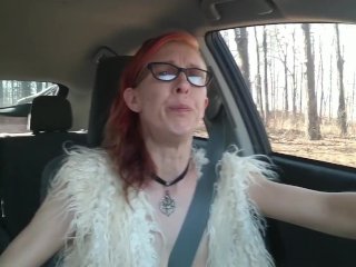 Driving Masturbation with Electric Nipple Clamps, Smoking,And Vibrator