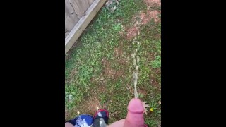 Outdoor My Boyfriend Allows Me To Hold His Dick While He Pees