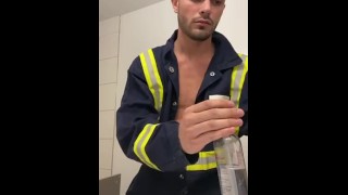 Work Uniformed Jacking Dick