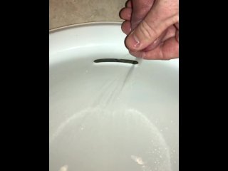 Watch Me Pee - Watch How I Can IntenselyPleasure My Penis_While Squeezing the Head While Pissing
