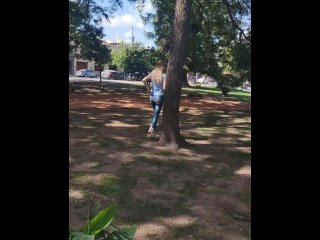  Girl In Park With Buttcrack