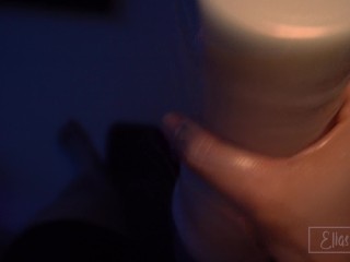 Masturbating and dirty talk ends_in a huge cumshot