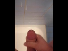 Giant Cumshot in the Shower