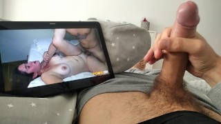 Massive Cumshot Masturbation And Cumshot Of A Nice Cock Watching Bisexual Couple's Amateur Porn