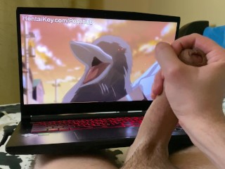Hot Guy Watching Hentai Porn while Jerking Off,Moaning and DirtyTalking to Intense Orgasm - fap2it