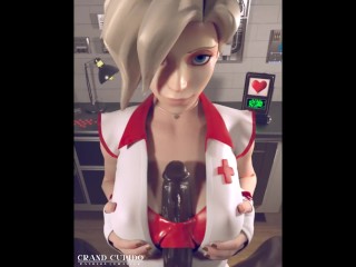 [Blacked]_Mercy providing first_help to your injured BBC [Grand Cupido]( Overwatch )