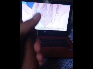 Virgin nerdjerks watchingHentai (Sagurare Otome), moans and cum!!!