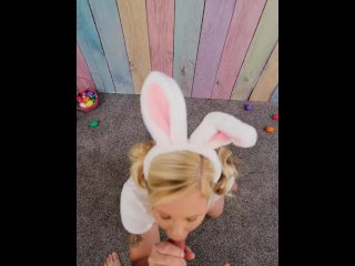 Easter Bunny_Facial and Cum_Bubble POV.