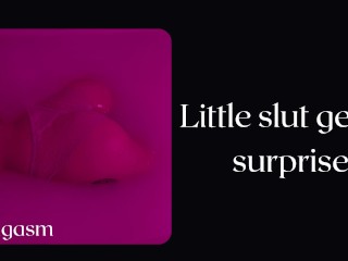 Little slut gets a surprise, she didn't expect_this - Porn audio.