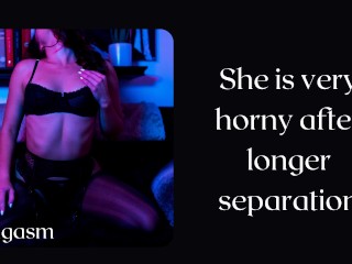 She_is very horny and gasping for your cock. You better_give it to her - Erotic audio for men.