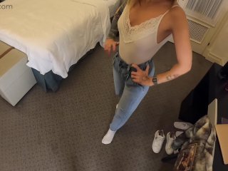 POV Sex on a First Date with aGuy Met on Sex-dater. YogaTrainer Blonde Girl