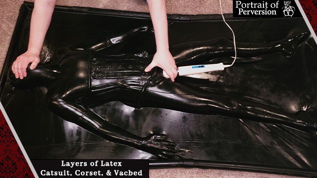 640px x 360px - Sealed & Teased in Layers of Latex: Slut Enjoys Breath Play & Orgasms in a  Catsuit, Corset, & Vacbed - Pornhub.com