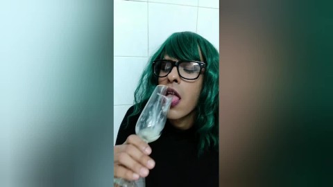 Drinking Cum From A Glass Porn Videos | Pornhub.com
