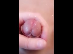 Sloppy handjob for small dick