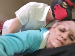 Tgirl fucked in a Snorlax Onesie